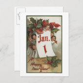 Groep Kinderen die achter de agenda schuilgaan Briefkaart (Voorkant / Achterkant)