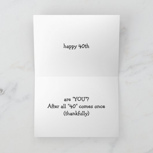 GROEP KLAAR OM TE FEESTEN-BEN JE 40 KAART (Binnen)