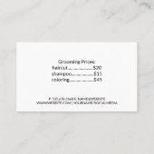 Groep kleine honden | Verzorgingshulpmiddelen Visitekaartje (Achterkant)