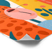 Groep kleurrijke denkbeeldige dieren poster (Hoek)