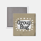 Groep Knuffel Koelkastmagneet Magneet (Voorkant / Achterkant)