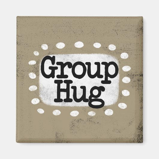 Groep Knuffel Koelkastmagneet Magneet (Voorkant)