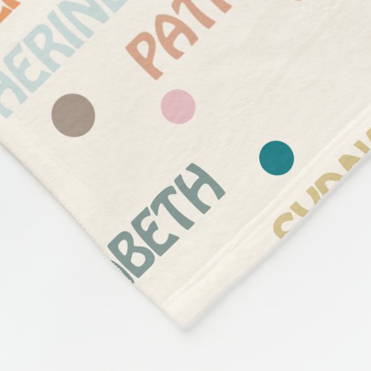 Groep Knuffel Meerdere 3-4 Namen Groep Gift Fleece Deken (Hoek)