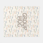 Groep knuffel Meerdere 3-4 namen krijgen goed symp Fleece Deken (Voorkant (Horizontaal))