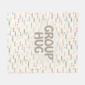 Groep knuffel meerdere 8-10 namen krijgen goed sym fleece deken (Voorkant (Horizontaal))