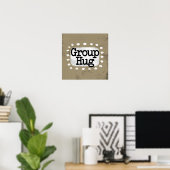 Groep Knuffel Poster Wall Art (Thuiskantoor)