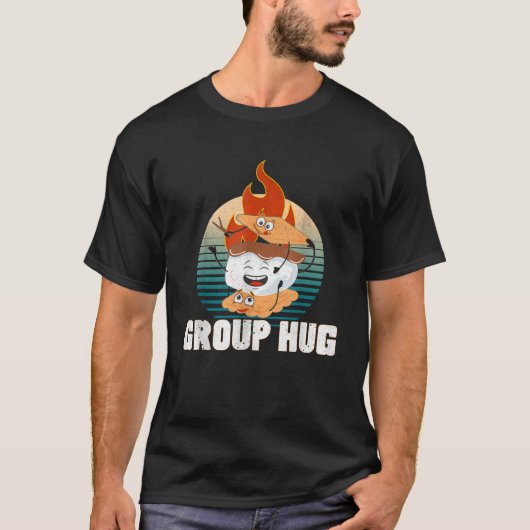 Groep Knuffel Smores Groep Knuffel Camping Groep K T-shirt (Voorkant)