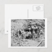 Groep Mannen buiten een mijnfoto Briefkaart (Voorkant / Achterkant)