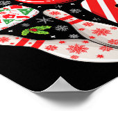 Groep Matching Kerstmis Bowling Ball En Pins Kerst Poster (Hoek)