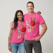 Groep Matching Kerstmis Bowling Ball En Pins Kerst T-shirt (Unisex)