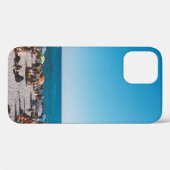 GROEP MENSEN DIE DE GRAY SANDED BEACH WIT GENIETEN Case-Mate iPhone CASE (Achterkant (horizontaal))