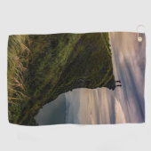 Groep mensen die op een klif staan Handdoeken (Horizontaal)