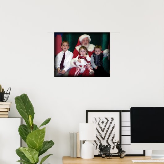 groep met santa poster (Thuiskantoor)