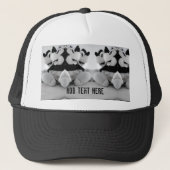 Groep Mickey Mouse met Jouw tekst Wit - Zwart Trucker Pet (Voorkant)