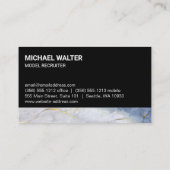 Groep modellen met verschillende kledingstijlen visitekaartje (Achterkant)