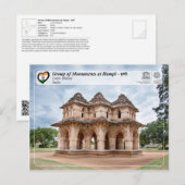 Groep monumenten Hampi - Lotus Mahal Briefkaart (Voorkant / Achterkant)