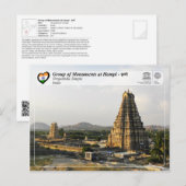 Groep monumenten in Hampi - Virupaksha Temple Briefkaart (Voorkant / Achterkant)