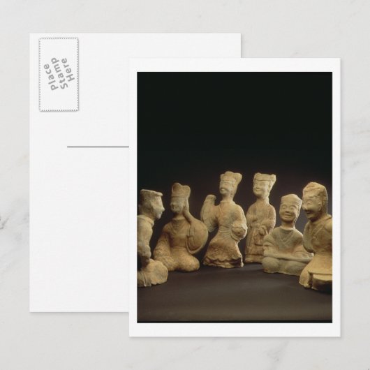 Groep muzikanten, dansers en hulpfunctionarissen ( briefkaart (Voorkant / Achterkant)