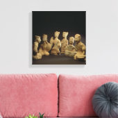 Groep muzikanten, dansers en hulpfunctionarissen ( canvas afdruk (Insitu (Woonkamer))
