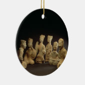 Groep muzikanten, dansers en hulpfunctionarissen ( keramisch ornament (Rechts)