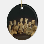 Groep muzikanten, dansers en hulpfunctionarissen ( keramisch ornament (Links)