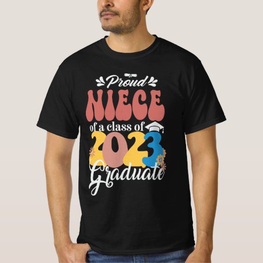 Groep NIECE van klasse 2023 Afstuderen Retro 2023 T-shirt (Voorkant)