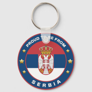Groep om uit Servië te komen Sleutelhanger