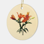 Groep Oranje Lilies Keramisch Ornament (Links)