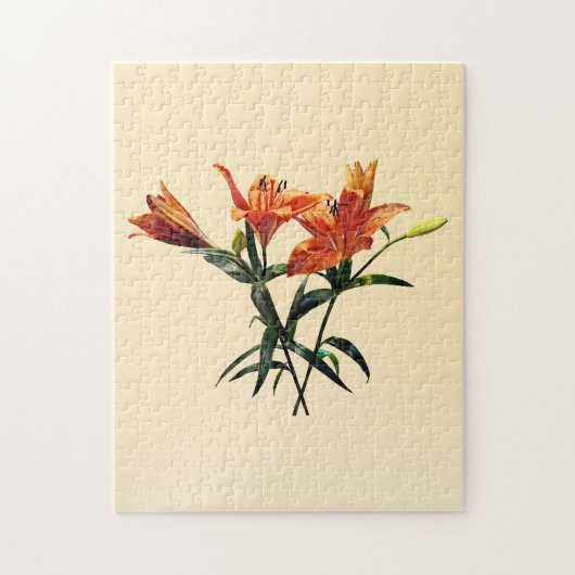 Groep Oranje Lilies Legpuzzel (Verticaal)