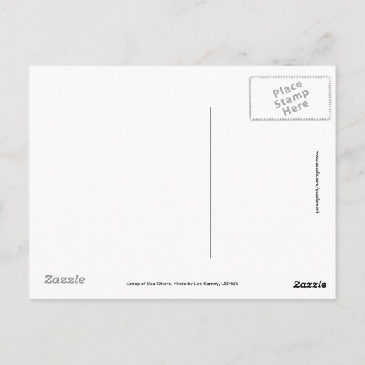 Groep Otters van Zee Briefkaart (Achterkant)
