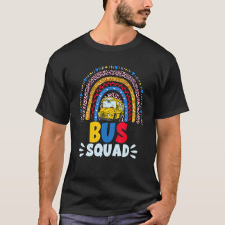 Groep overeenkomend bus vierkant terug naar school t-shirt
