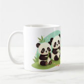 groep panda's koffiemok (Links)