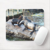 Groep pelszegels muismat (Met muis)