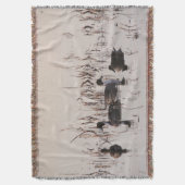 Groep Pintail Ducks Gather en Swims in een meer Deken (Voorkant Verticaal)