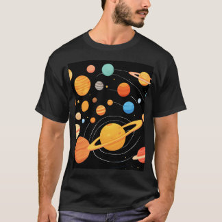 groep planeten t-shirt