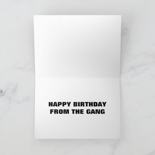 GROEP PRARIEHONDEN GEZEGDEN GELUKKIGE VERJAARDAG KAART (Binnen)