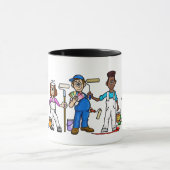 Groep professionele schilders Mok (Midden)