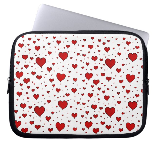 Groep Red Hearts-laptoptas Laptop Sleeve (Voorkant)