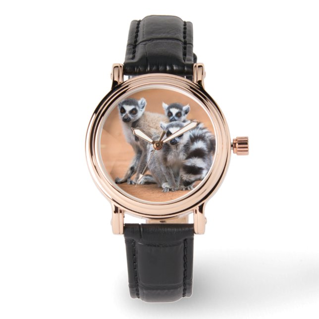 Groep Ringstaartmaki's Horloge (Voorkant)