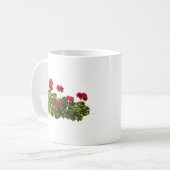 Groep Rode Geraniums Koffiemok (Voorkant links)