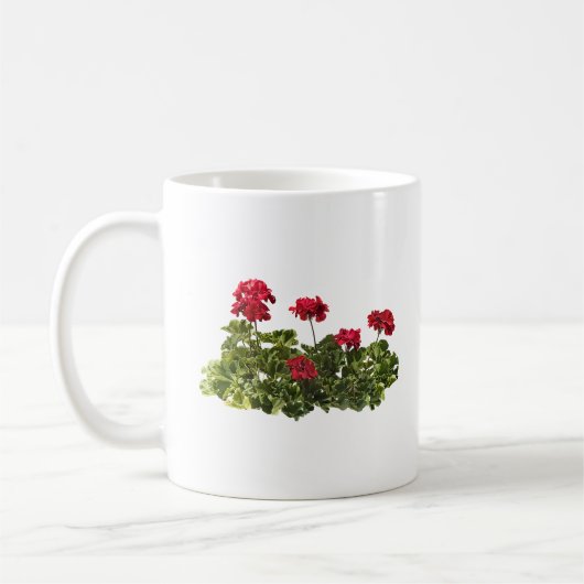 Groep Rode Geraniums Koffiemok (Links)