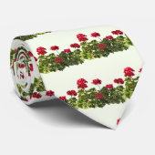 Groep Rode Geraniums Stropdas (Opgerold)