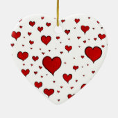 Groep Rode harten Ornament (Achterkant)