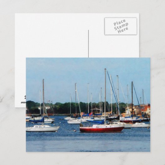 Groep Sailships Newport RI Briefkaart (Voorkant / Achterkant)