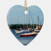 Groep Sailships Newport RI Keramisch Ornament (Rechts)