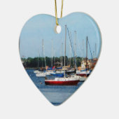 Groep Sailships Newport RI Keramisch Ornament (Links)