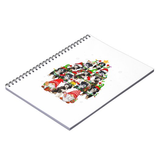 Groep Santa Reindeer Elf Bernedoles als kerstman Notitieboek (Linkerzijde)