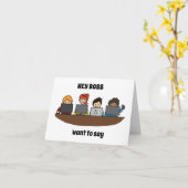 * GROEP SAYS * HAPPY BIRTHDAY **BOSS * KAART (Gele Bloem)
