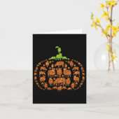 Groep Schapen Pompoen Schattigee Vorm Halloween Th Kaart (Gele Bloem)
