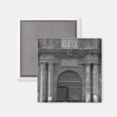 Groep schooljongens die het Hotel de Ville verlate Magneet (Voorkant / Achterkant)